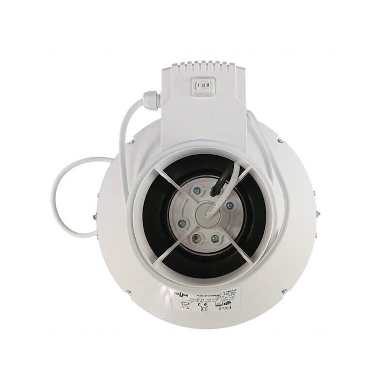 Taifun II Speed Radialventilator Pro 125mm 191-329m³h Daten Details 1